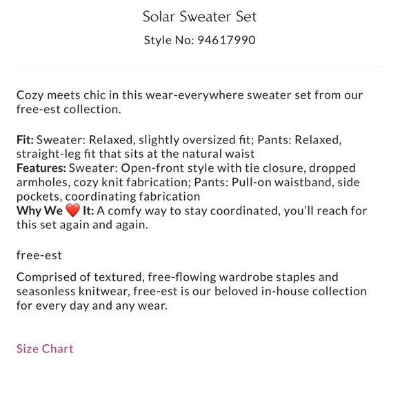 Free People Free-EST Solar Sweater Set in Tan NWOT - Picture 3 of 6